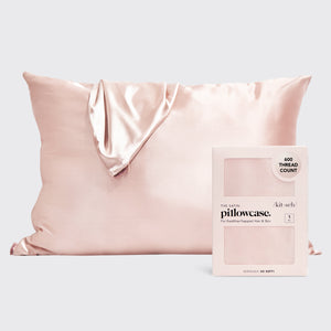 Satijnen kussensloop - Blush