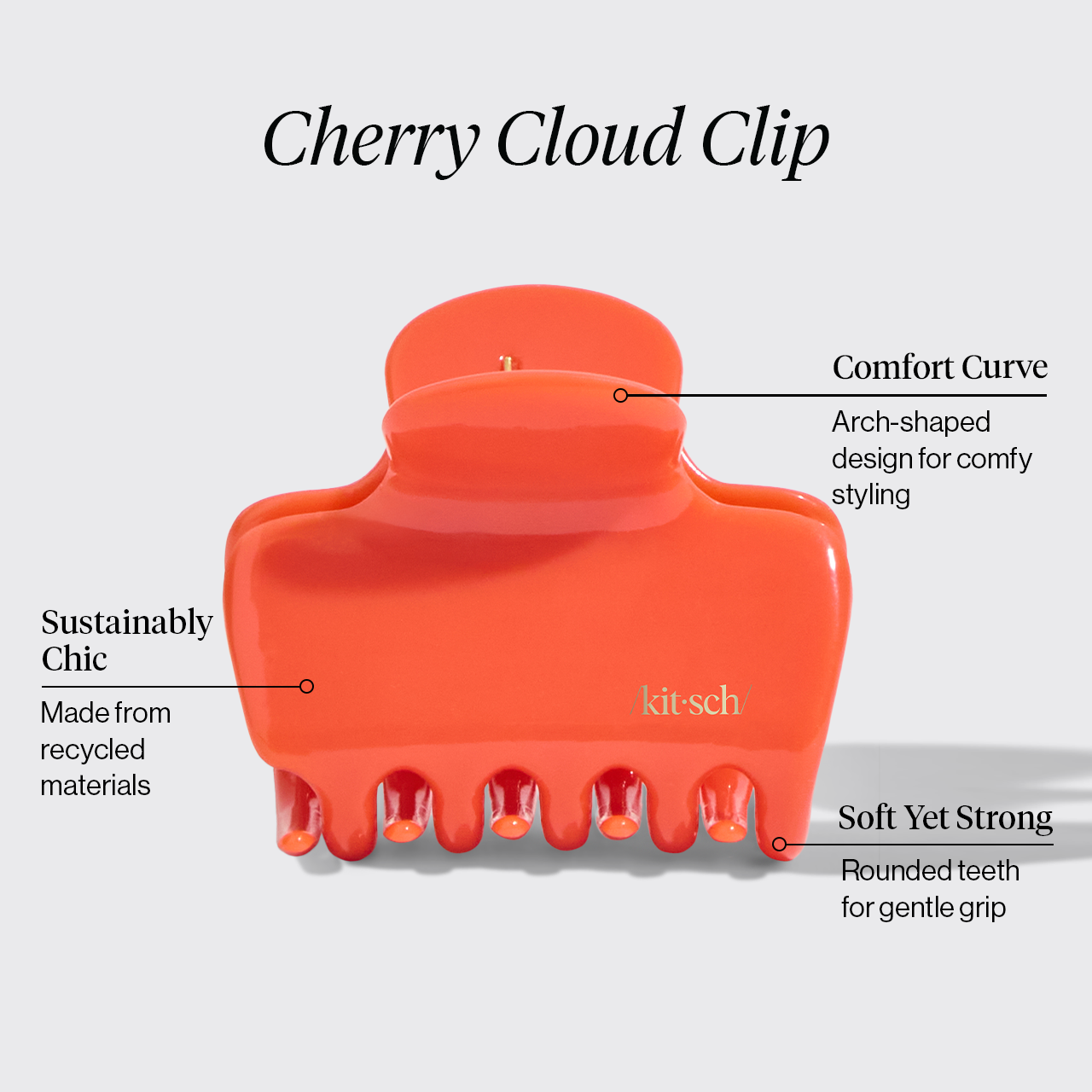 Clip Nuvola - colore Ciliegia