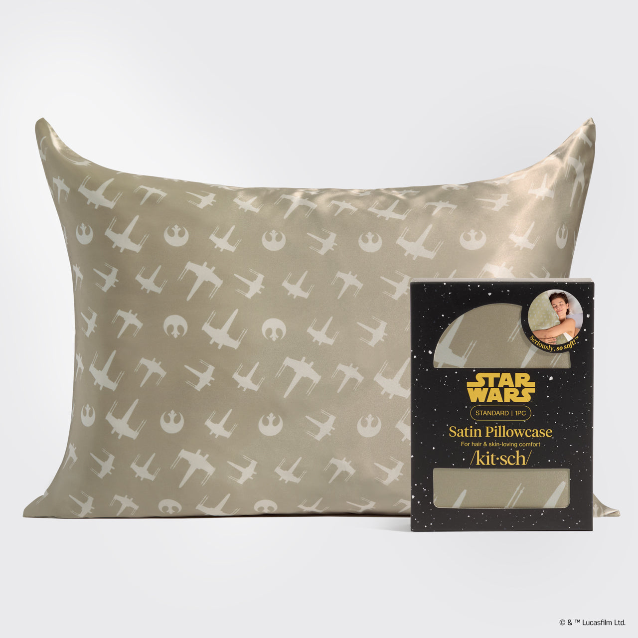 Star Wars™ & Kitsch Funda de almohada de satén Alianza Rebelde