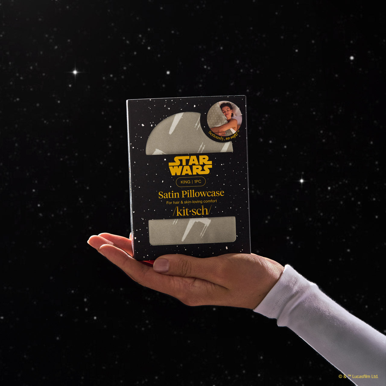 Star Wars™ & Kitsch Funda de almohada de satén de la Alianza Rebelde - King