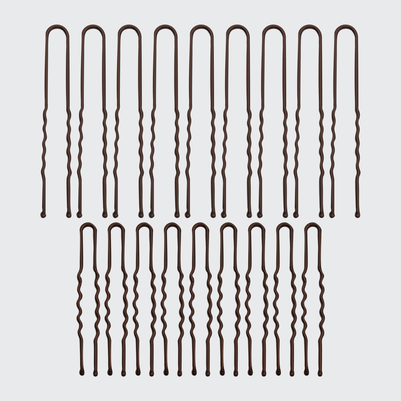 Épingles en U marron 18 pièces