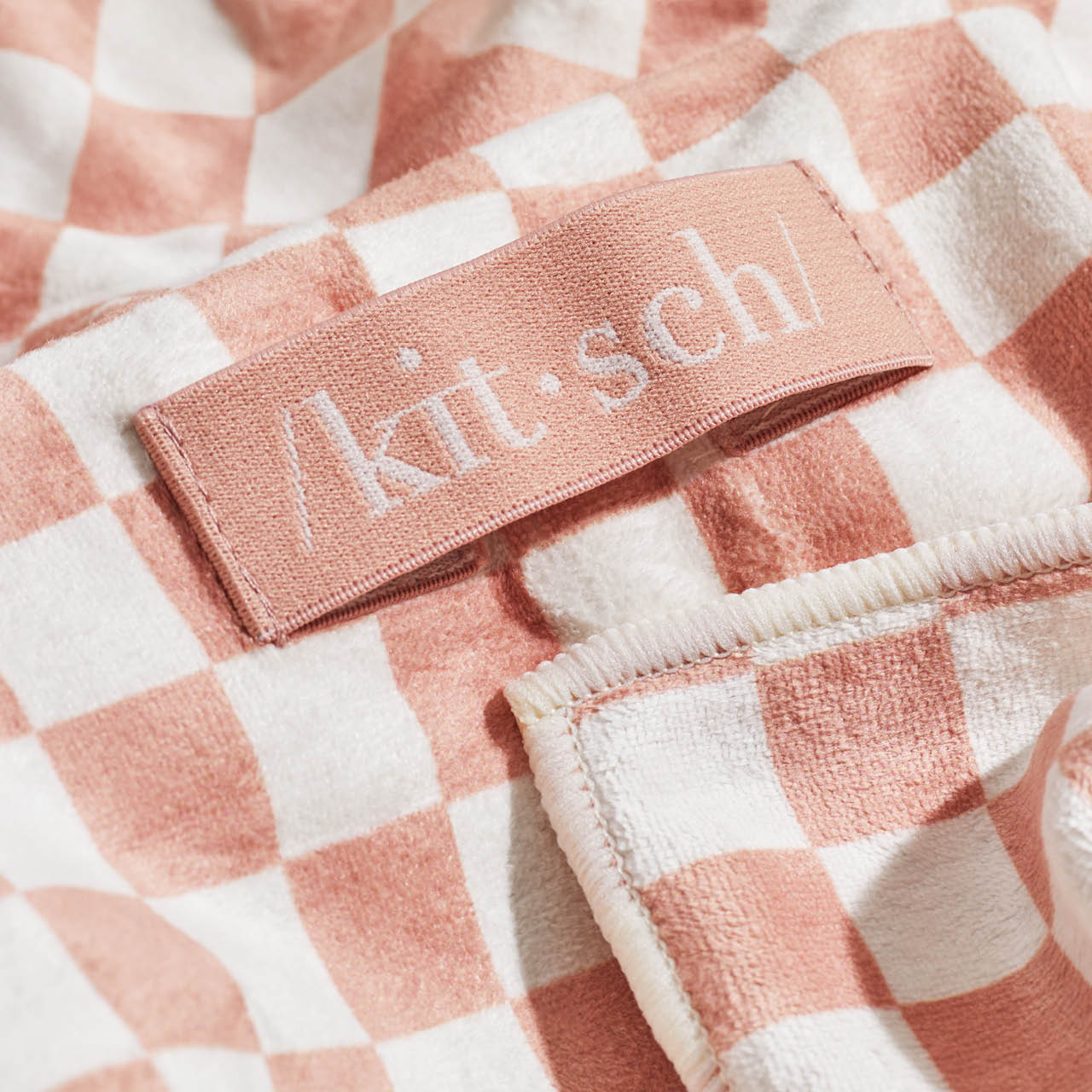 XL Sneldrogende Haarhanddoek Wrap - Checker