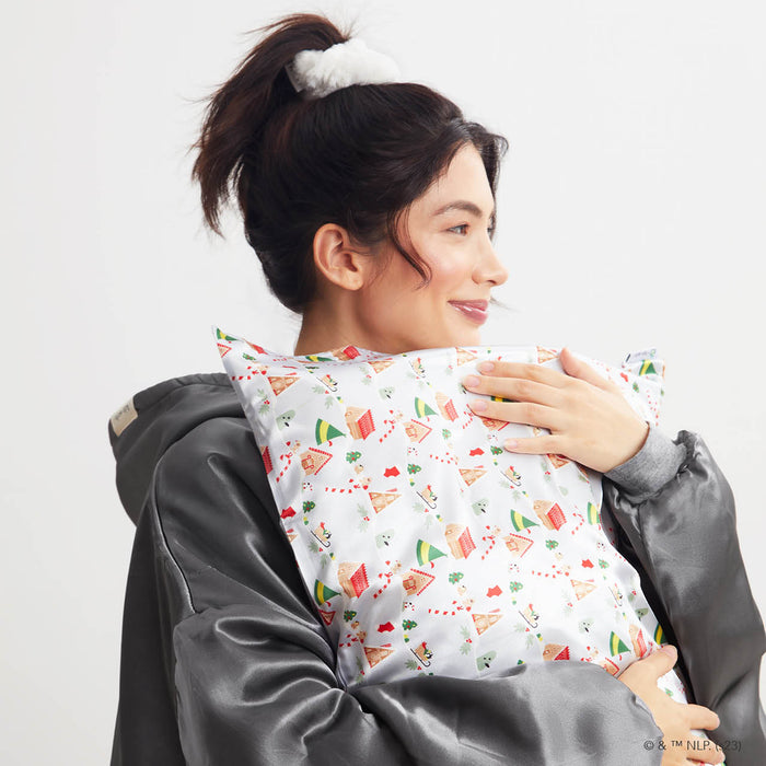 elf x Kitsch Satin Kopfkissenbezug | King