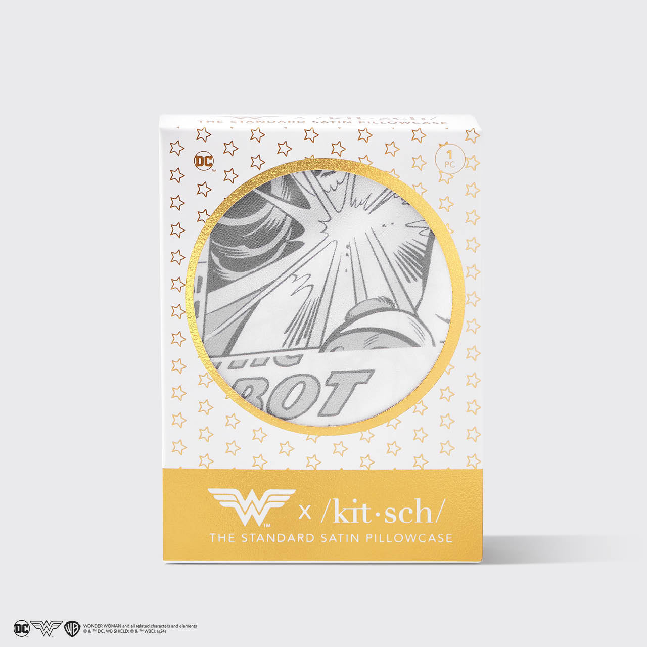 Kitsch x Wonder Woman Funda de almohada de satén - Comic Print