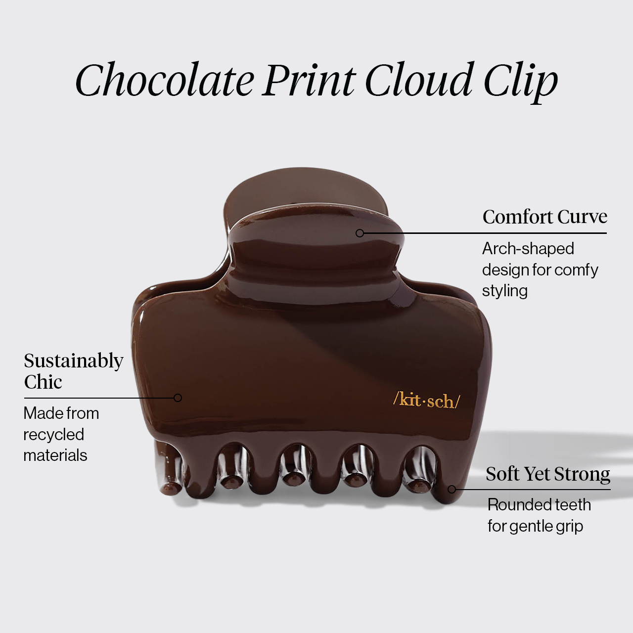 Wolken Clip - Chocolade
