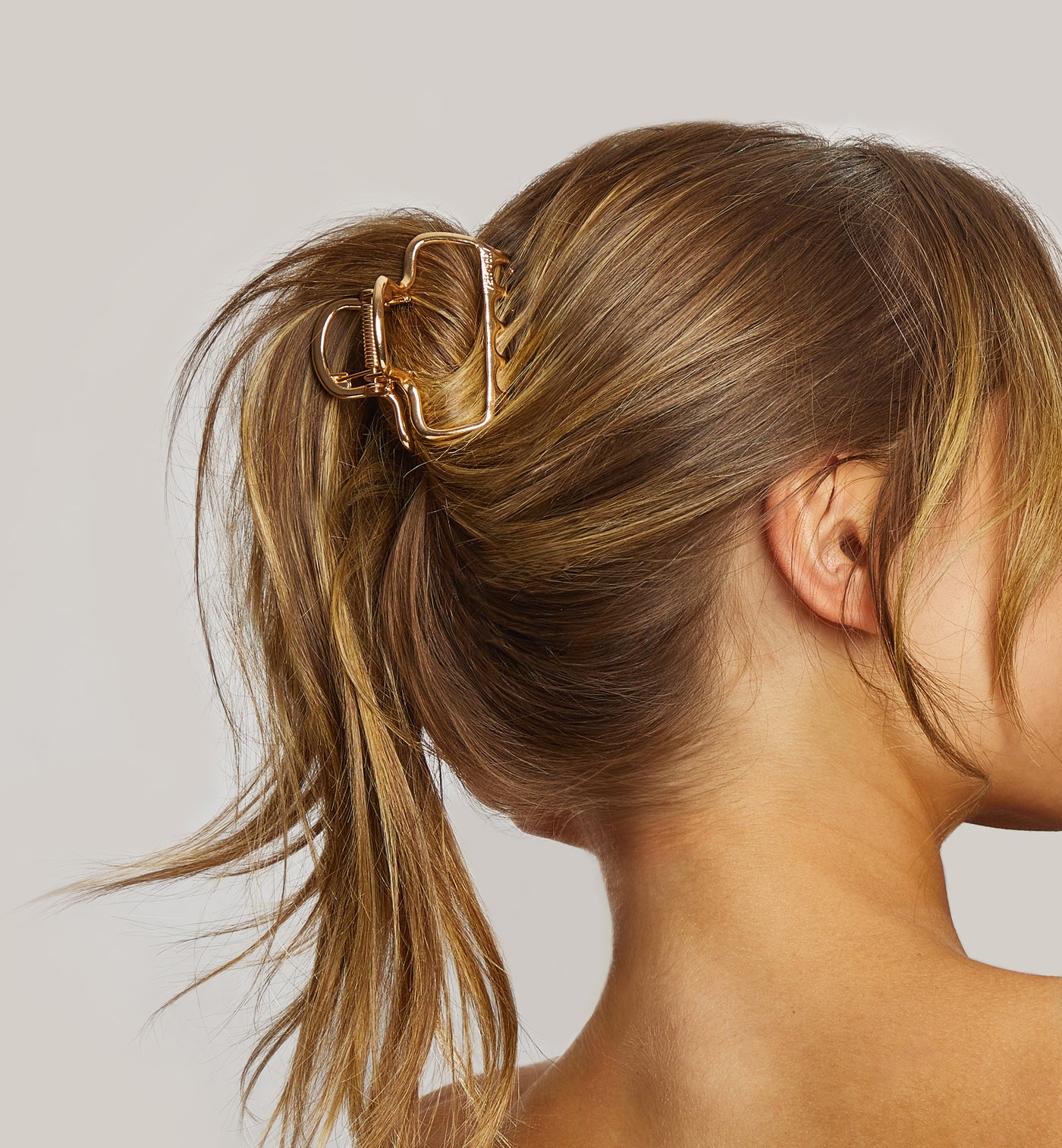 Metallwolkenhaarspange - Gold