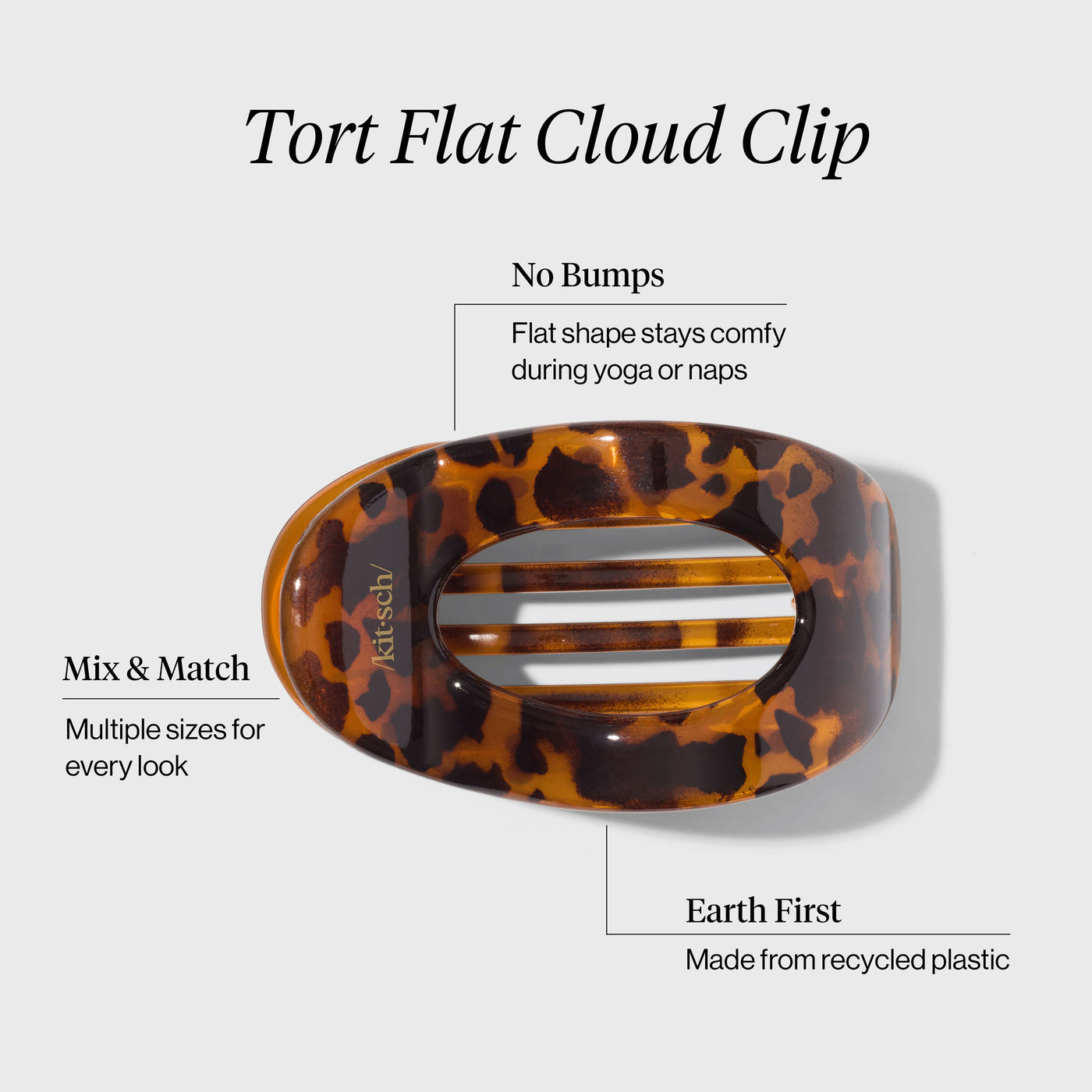Clip nuage plat écaille - Grand