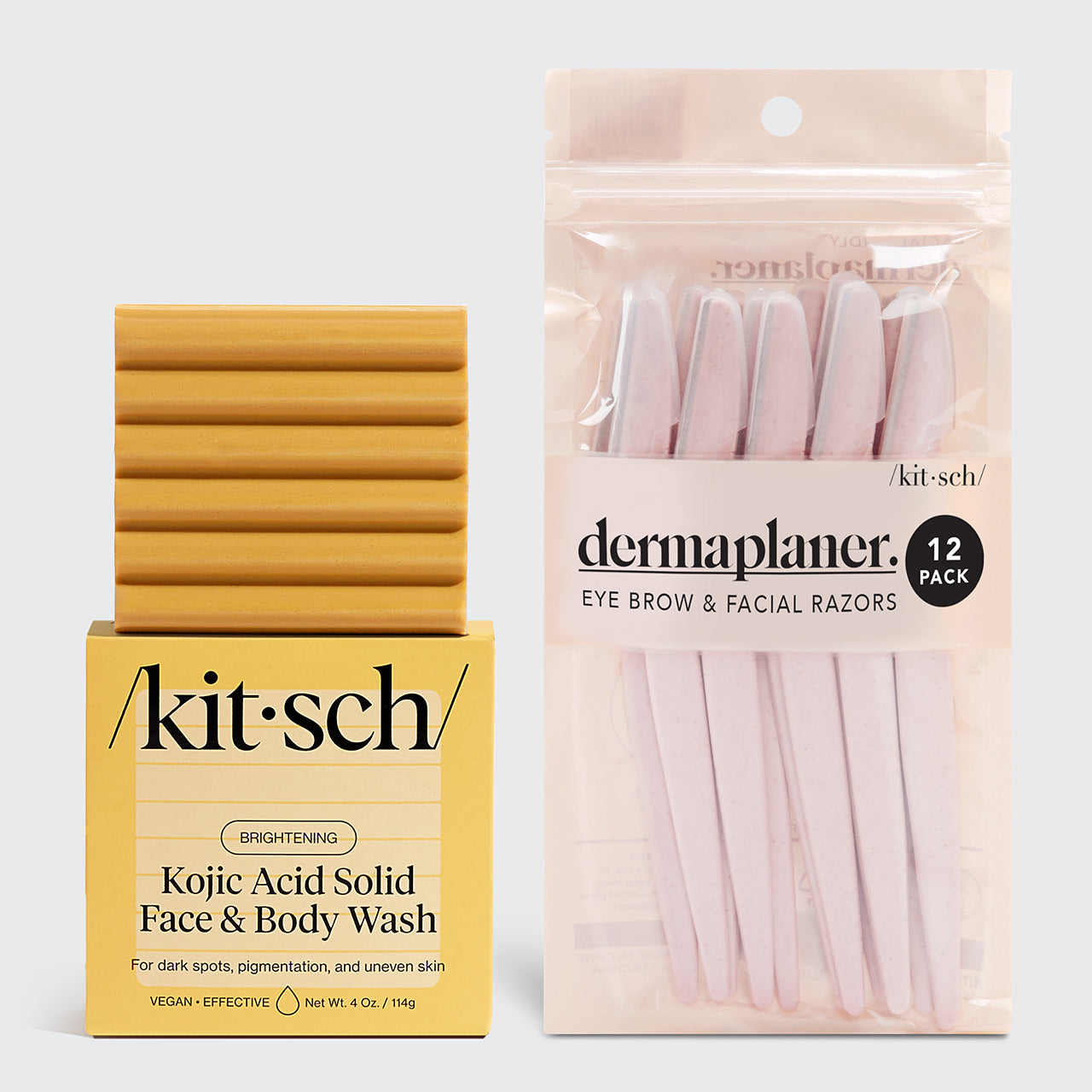 Kojisäure-Bar für Gesicht und Körper + Umweltfreundlicher Dermaplaner