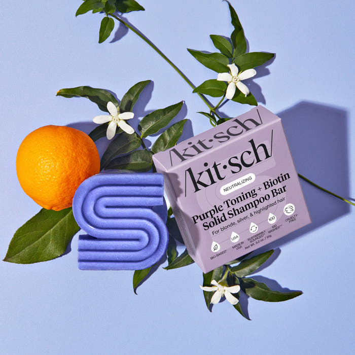 KITSCH Purple Toning + Biotin Solid Shampoo Bar product shot