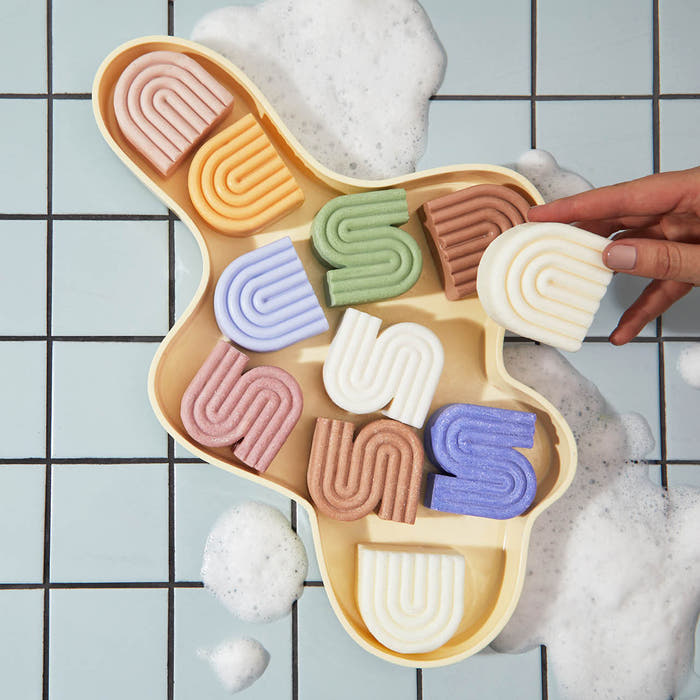 KITSCH solid shampoo bars collection including Rice Water Protein bar