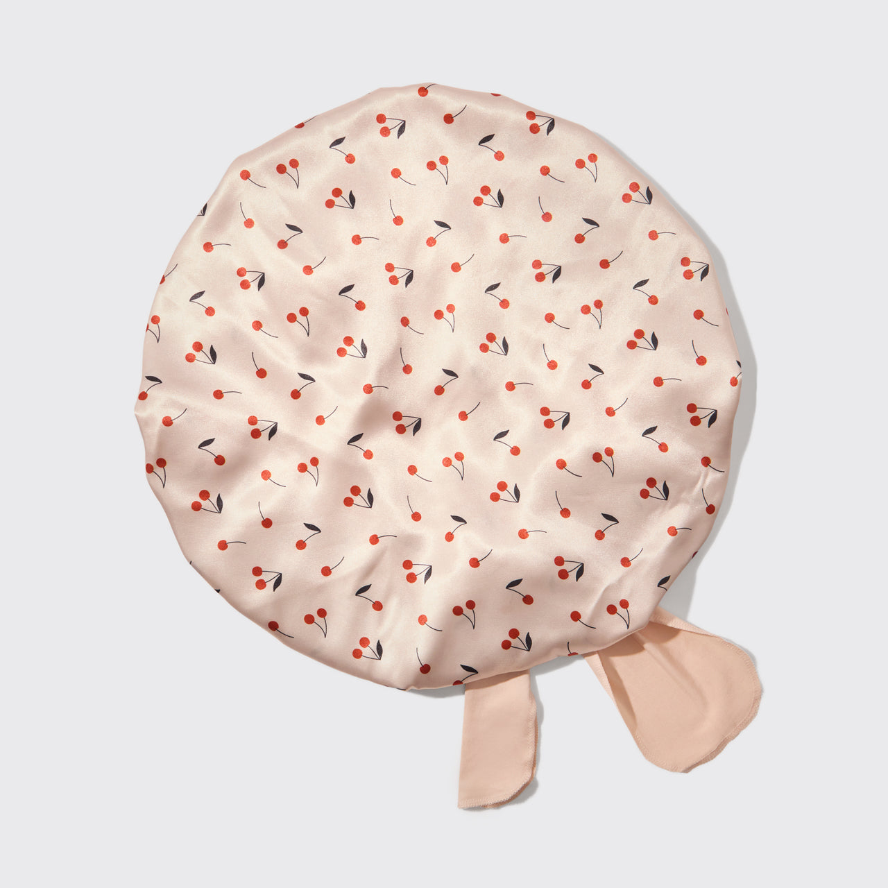 Bonnet de satin surdimensionné - Cerises