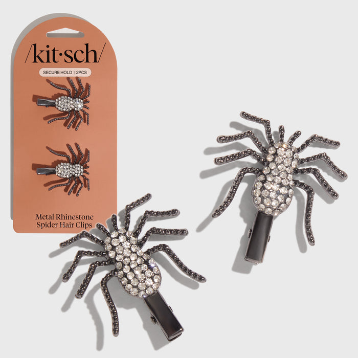 Fermagli per capelli ragno in metallo con strass