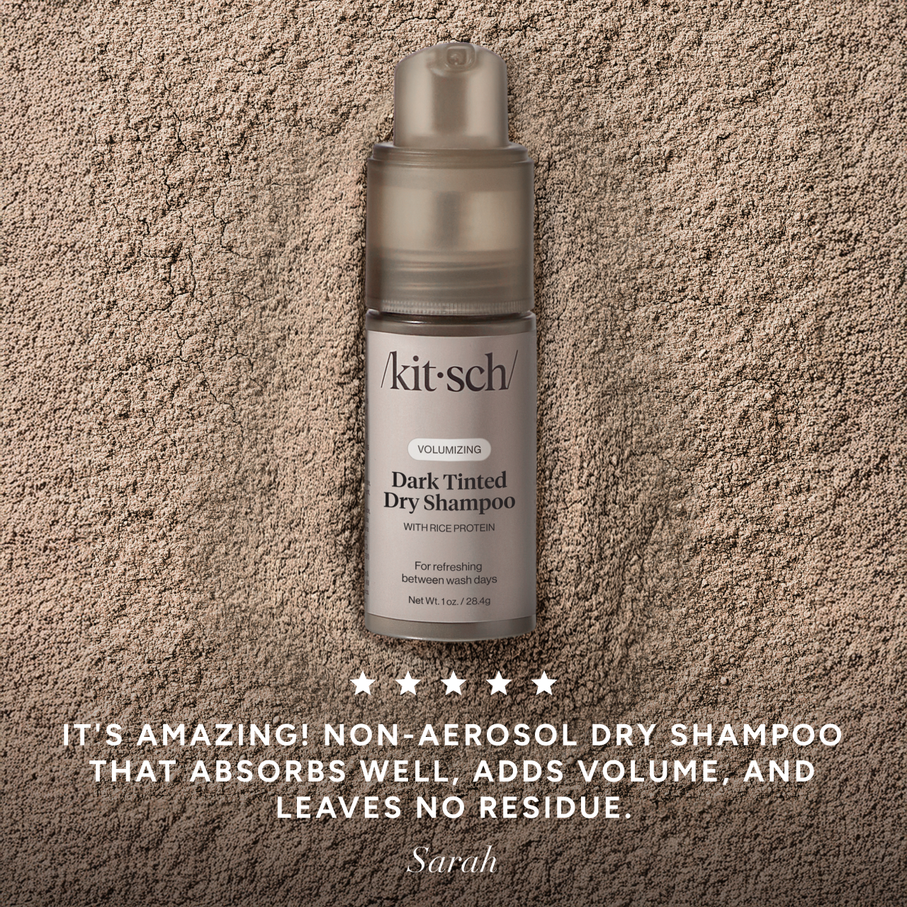 Shampoo a secco volumizzante alle proteine del riso con pompetta - Per capelli scuri