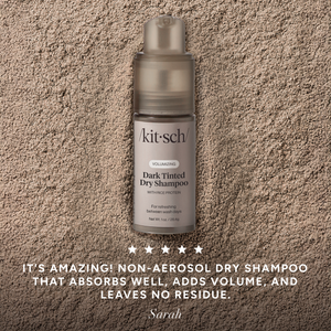 Shampoo a secco volumizzante alle proteine del riso con pompetta - Per capelli scuri