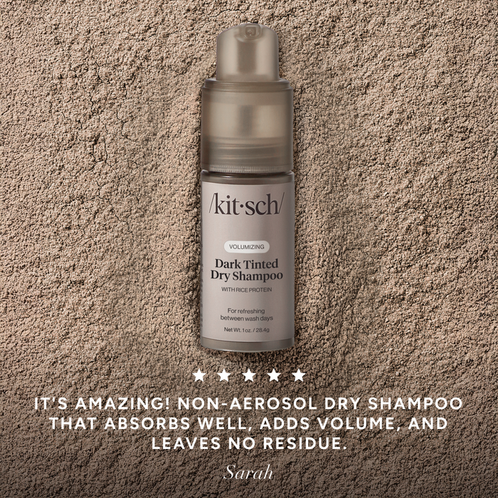 Champú seco voluminizador con proteína de arroz - Tinte oscuro 1 oz