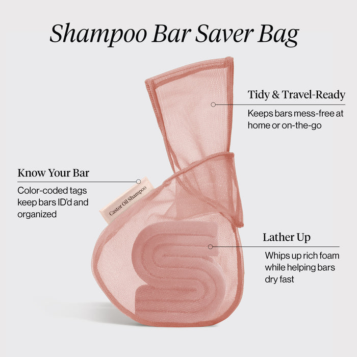 Saco de Shampoo em Barra com ÓLEO DE RÍCINO