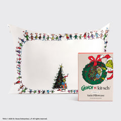 The Grinch x Kitsch taie d'oreiller en satin in Whoville