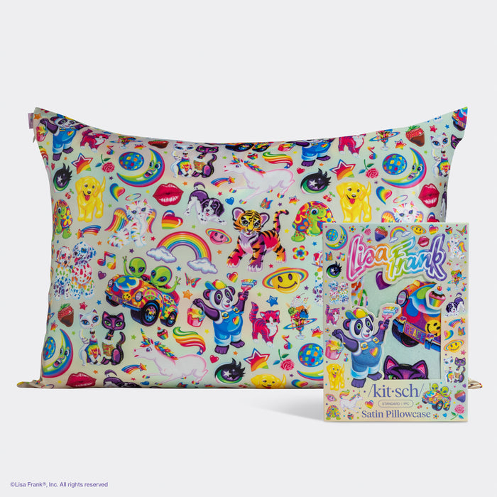 Lisa Frank x Kitsch Satin Pillowcase in The Fantastic World of Lisa Frank