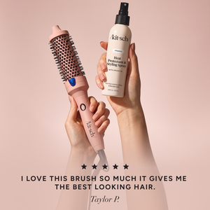 Hitzeschutzspray + Volumen-Thermorundbürste Pakete