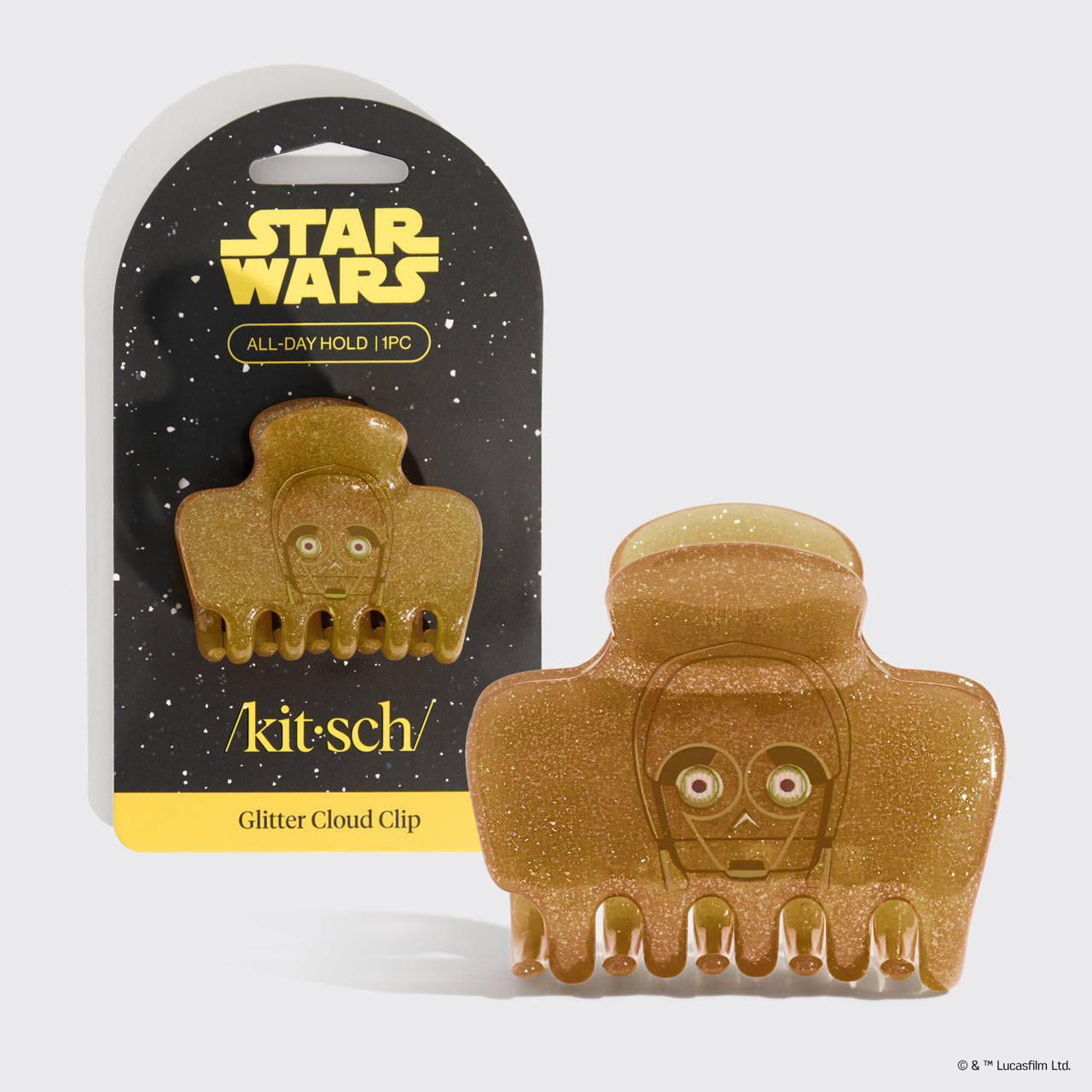 Star Wars™ & Kitsch Clip glitterata Nuvola in C-3PO