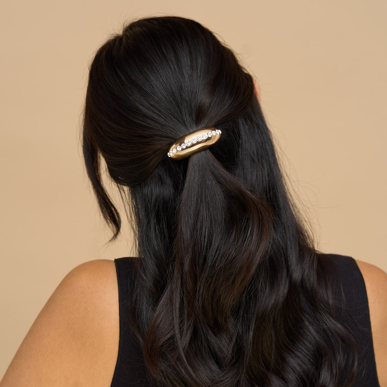 White Rhinestone Cloud Cuff - Medium