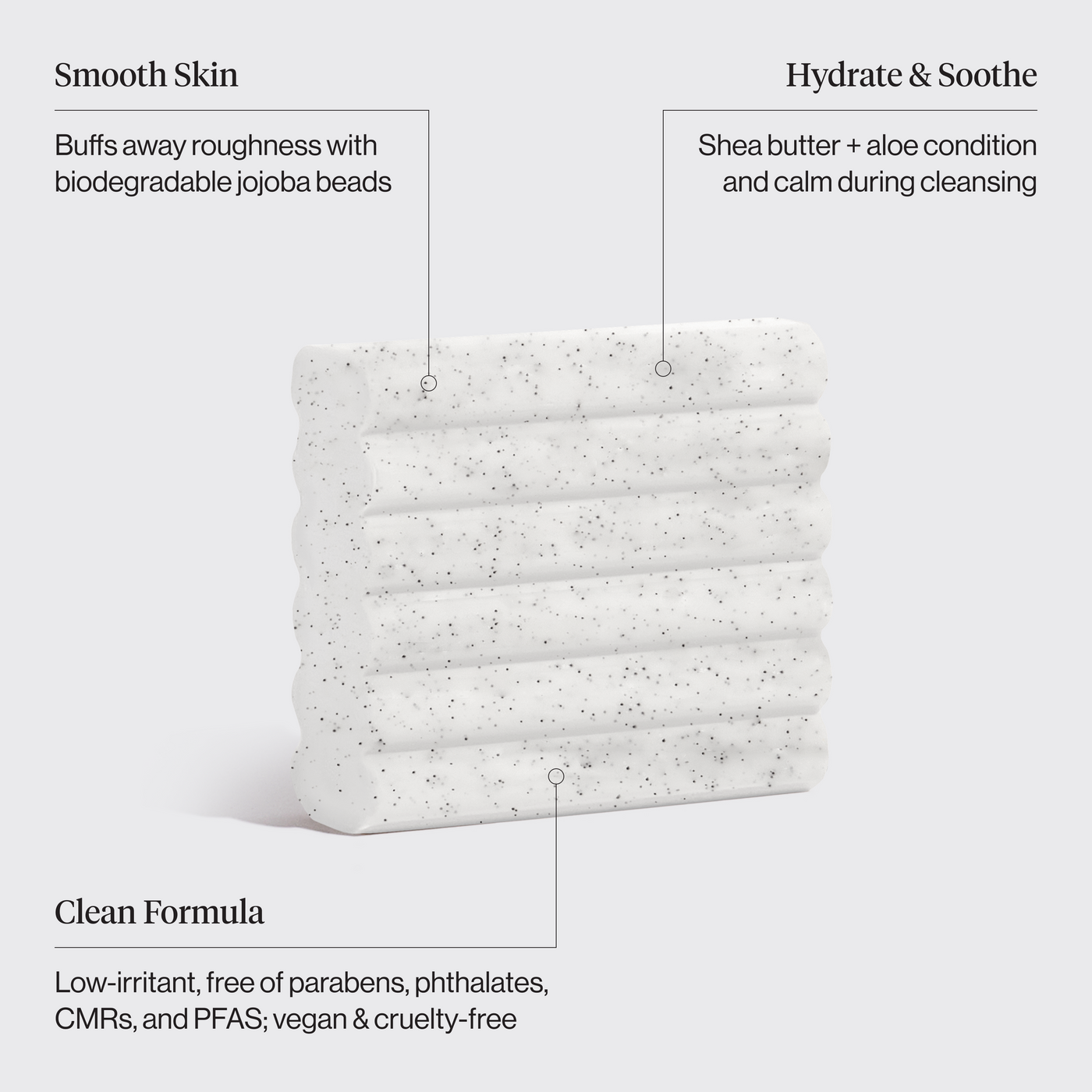 Jojoba Bead Exfoliating Body Wash Bar