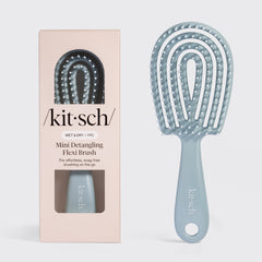 Mini spazzola districante flessibile – Blu polvere