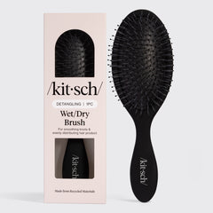 Cepillo negro para cabello húmedo y seco