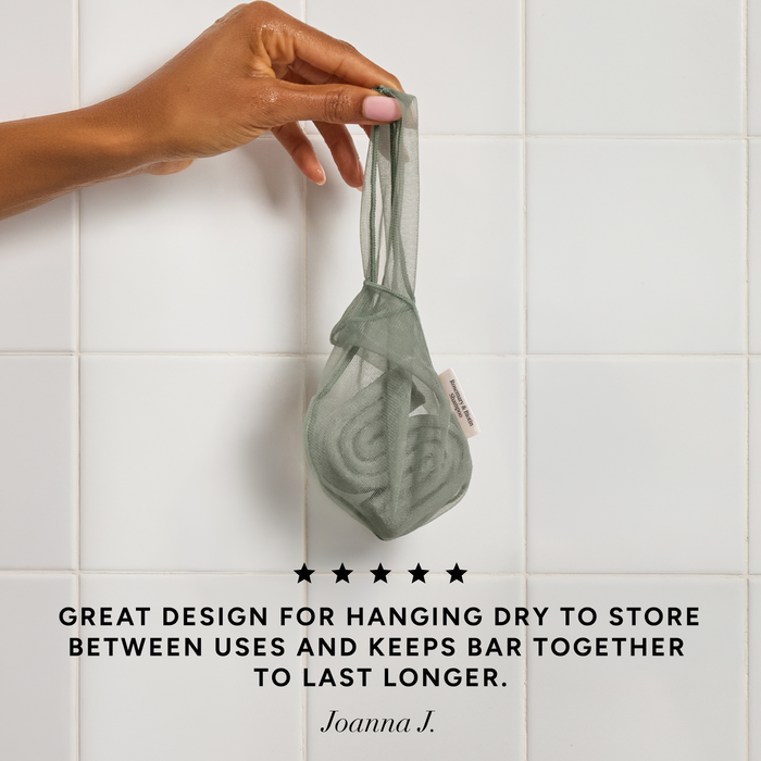 Pochette pour shampooing - Romarin et biotin - Vert