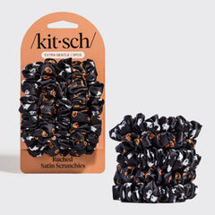 Raff-Satin-Scrunchies Geister & Kürbisse 5er-Set