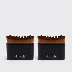 Black Lymphatic Contour Face Brush - 2 Pack