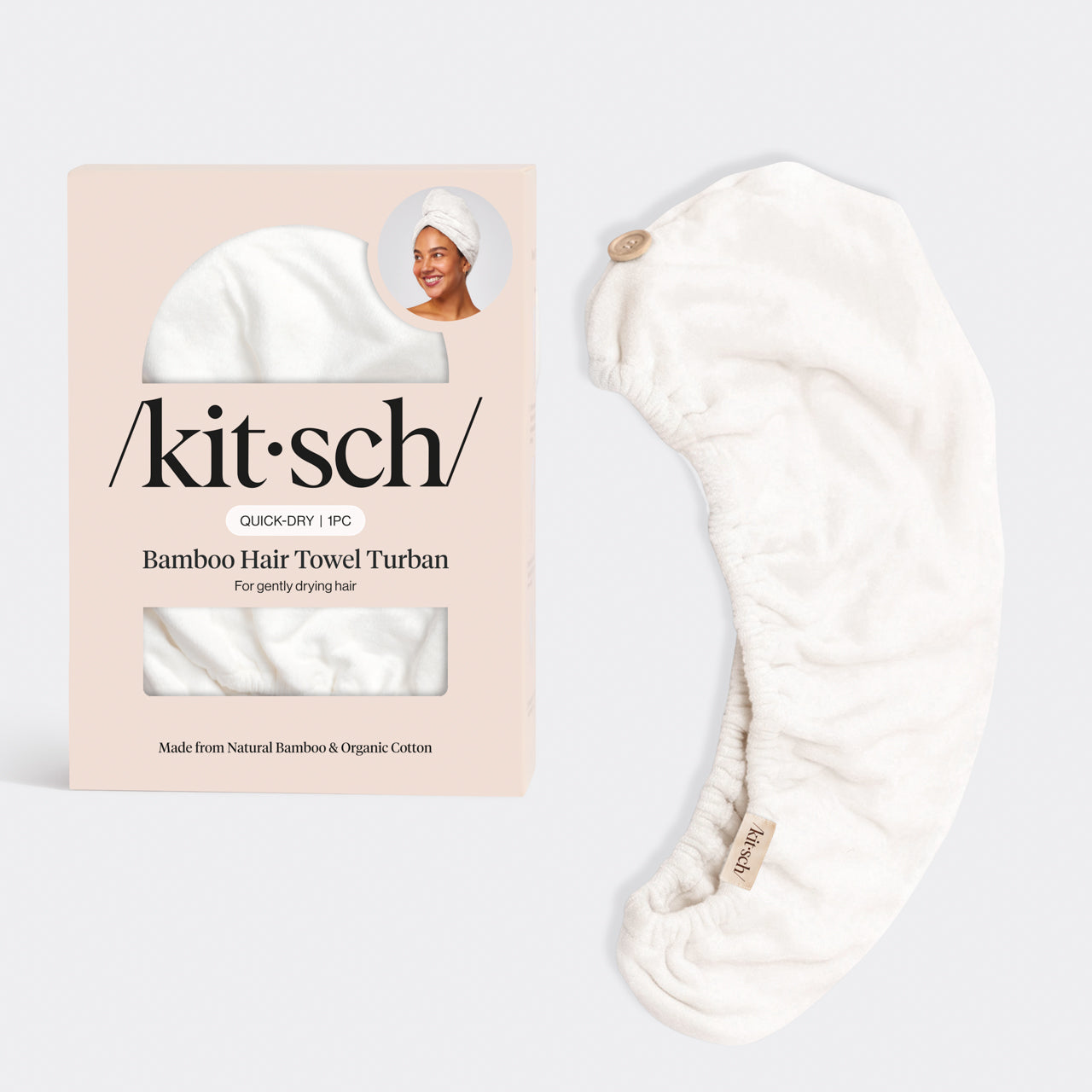 Οικολογική πετσέτα μαλλιών - Ελεφαντόδοντο