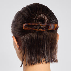 مشبك مخلب مسطح 2 قطعة منحني - أسود &amp; تورت