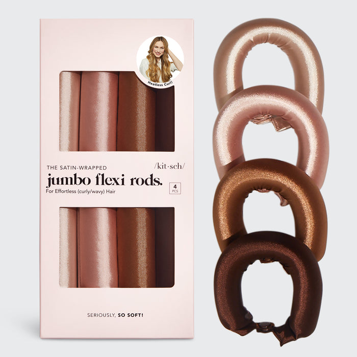 Baguettes flexibles en bois satiné Jumbo 4 pièces - Bois de rose
