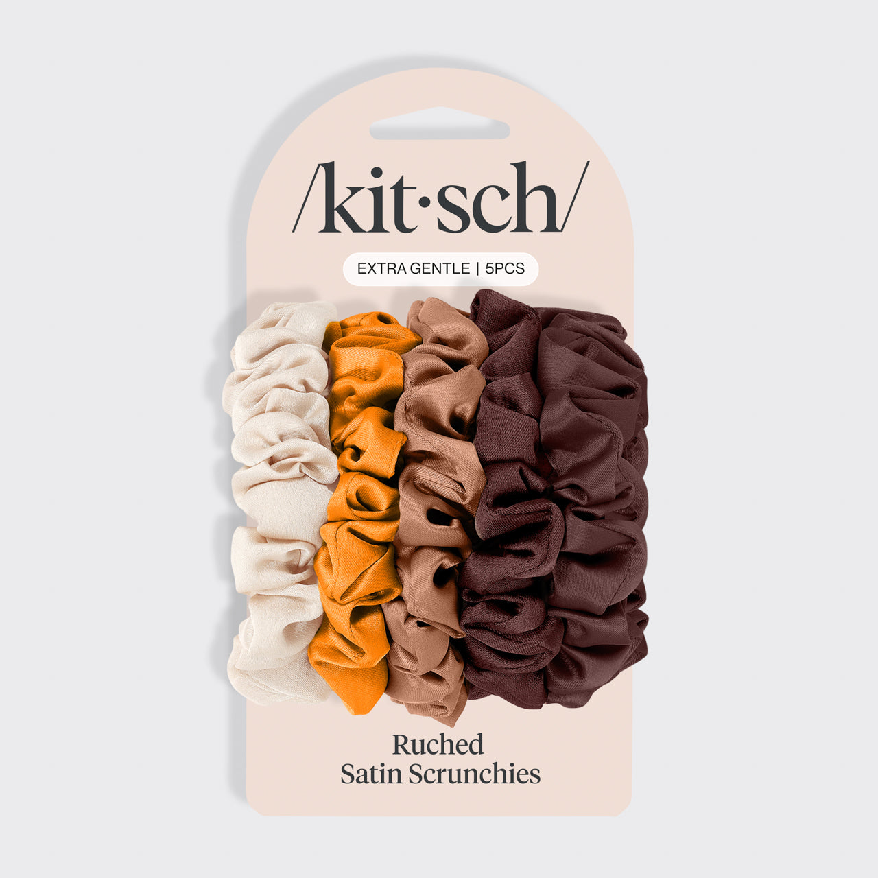 Set da 5 pezzi di scrunchies in raso piccolini - Sedona