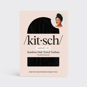 Asciugamano per capelli ecologico - Nero