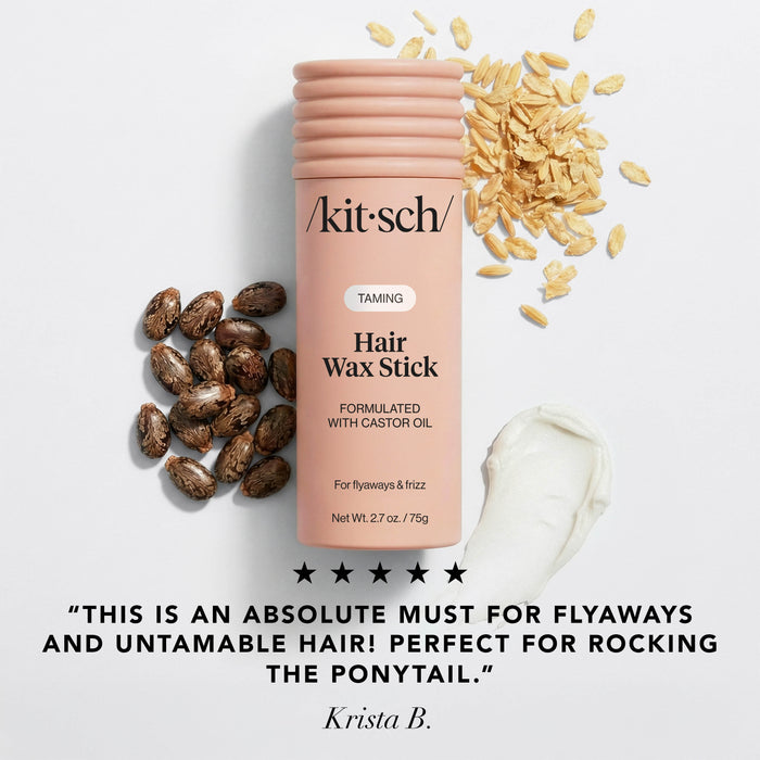 عصا شمع الشعر بزيت الخروع