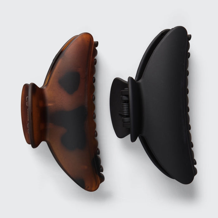 Mittlere Klauenklammern, 2 Stück – recycelter Kunststoff