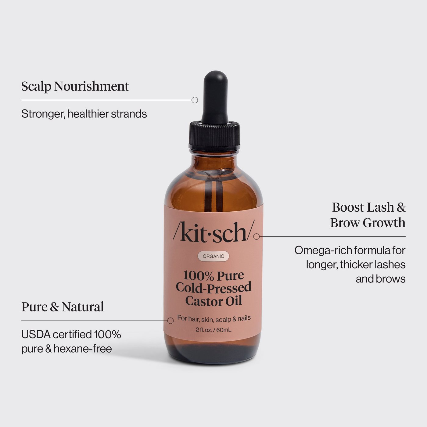 100% Aceite de Ricino - 60ml