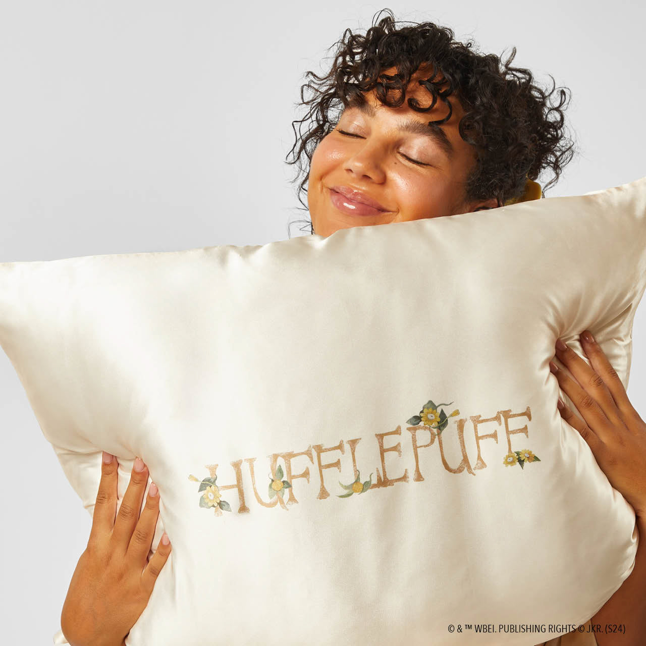 Harry Potter x Kitsch Federa di raso - Tassorosso