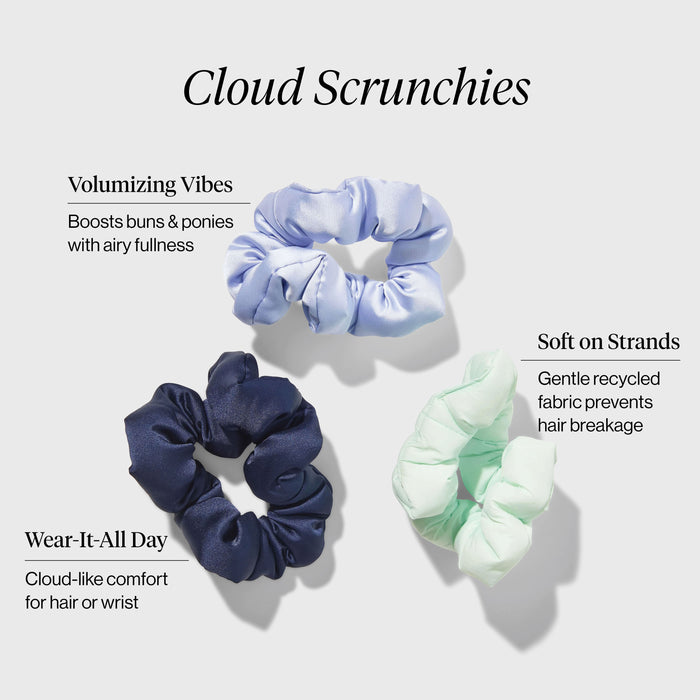 Wolk Scrunchies 3-delige set - Tuinboeket