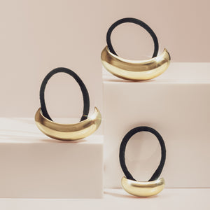 Gold Metall Wolke Haargummi - Klein