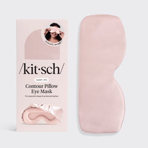 Mascherina contorno occhi effetto cuscino color blush