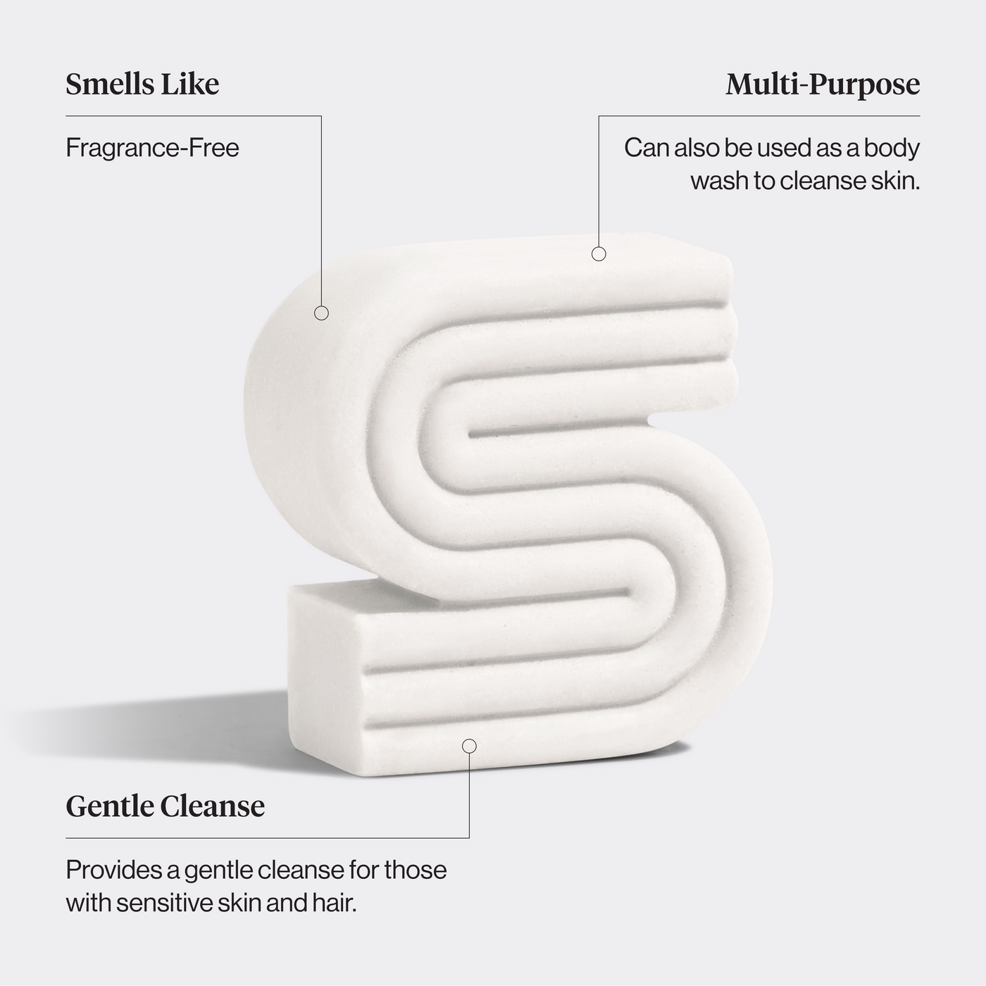 Ultra Sensitive Shampoo & Body Wash Bar χωρίς άρωμα