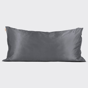 Satin Pillowcase in Charcoal - King