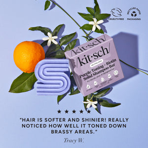 Shampooing tonique violet pour cheveux colorés et gris