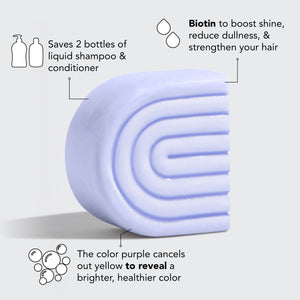 Purple Toning Conditioner Bar for Color-Treated & Grey Hair