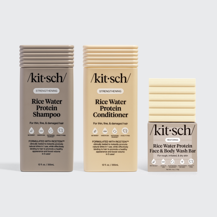 Strengthening Rice Water Shampoo, Conditioner & Face & Body