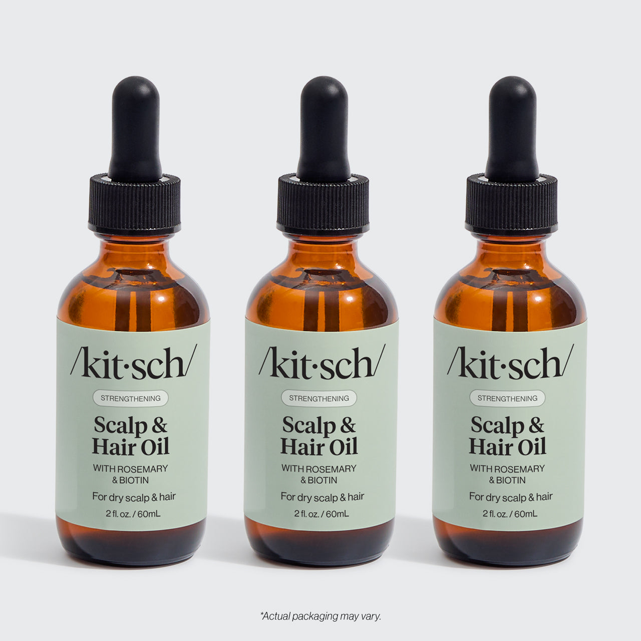 Rosmarin-Kopfhaut- und Haarstärkungsöl mit Biotin, 3er-Pack