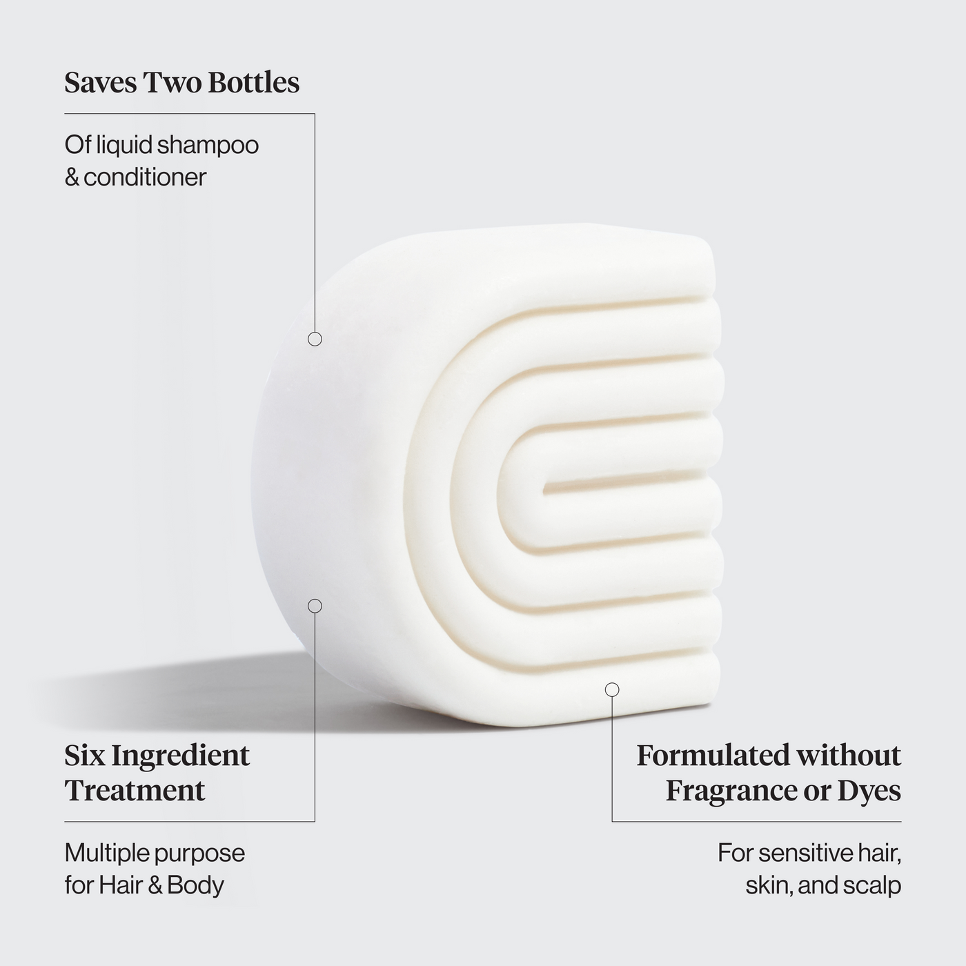 Ultra gevoelige vaste conditioner en scheerstaaf 